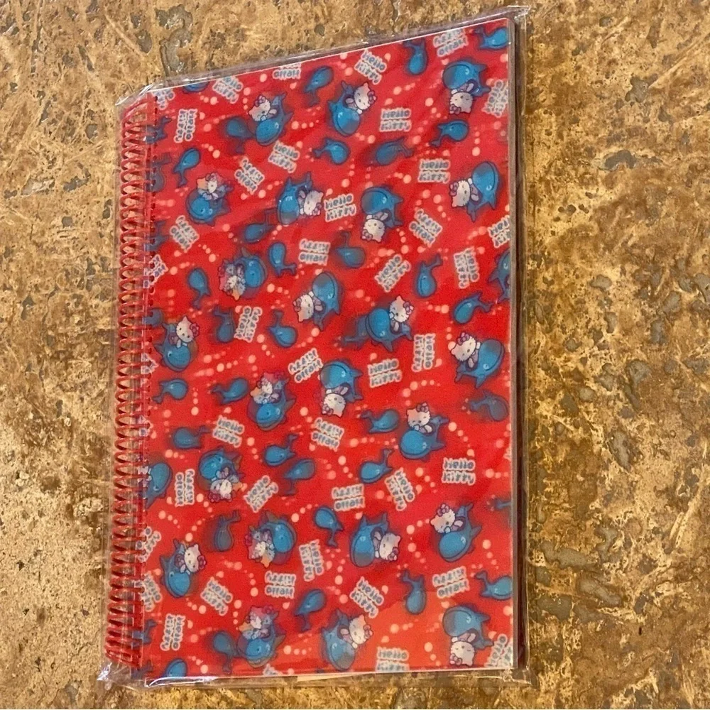 New!!Vintage 2004 HELLO KITTY Captain Willy Holographic Spiral Lined Notebook